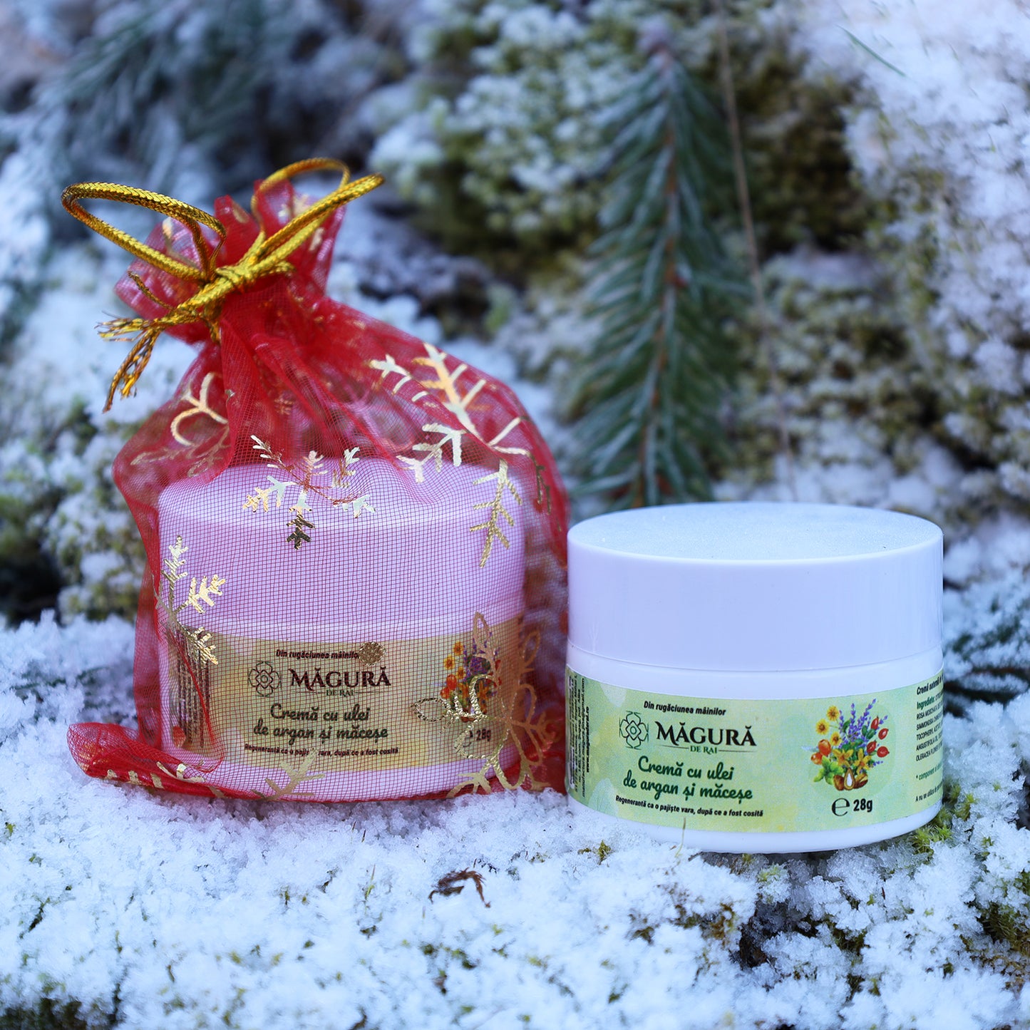 Cununița cu argan și măceșe